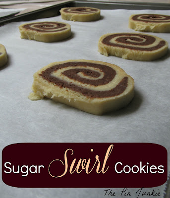 Christmas sugar swirl cookies