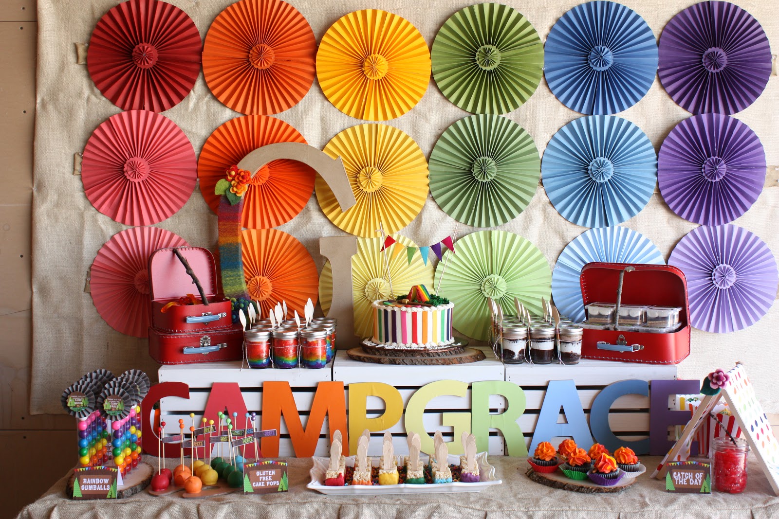 Buckets of Grace: {Real Party} Camp Arts and Crafts - the ...