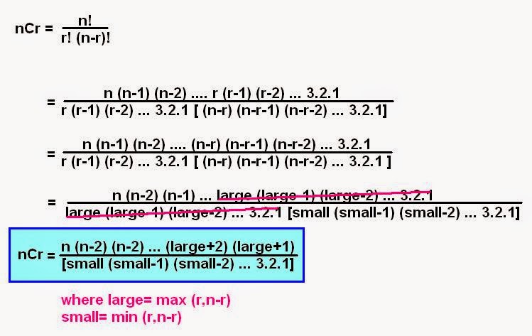 ForTranease How To Calculate Binomial Coefficients NCr