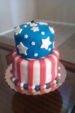 4th of July Birthday Cake
