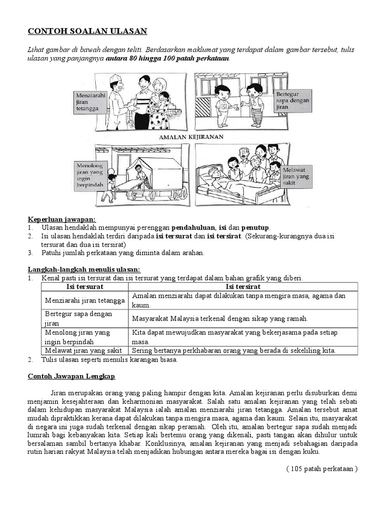 Contoh Karangan Pendek Tingkatan 3