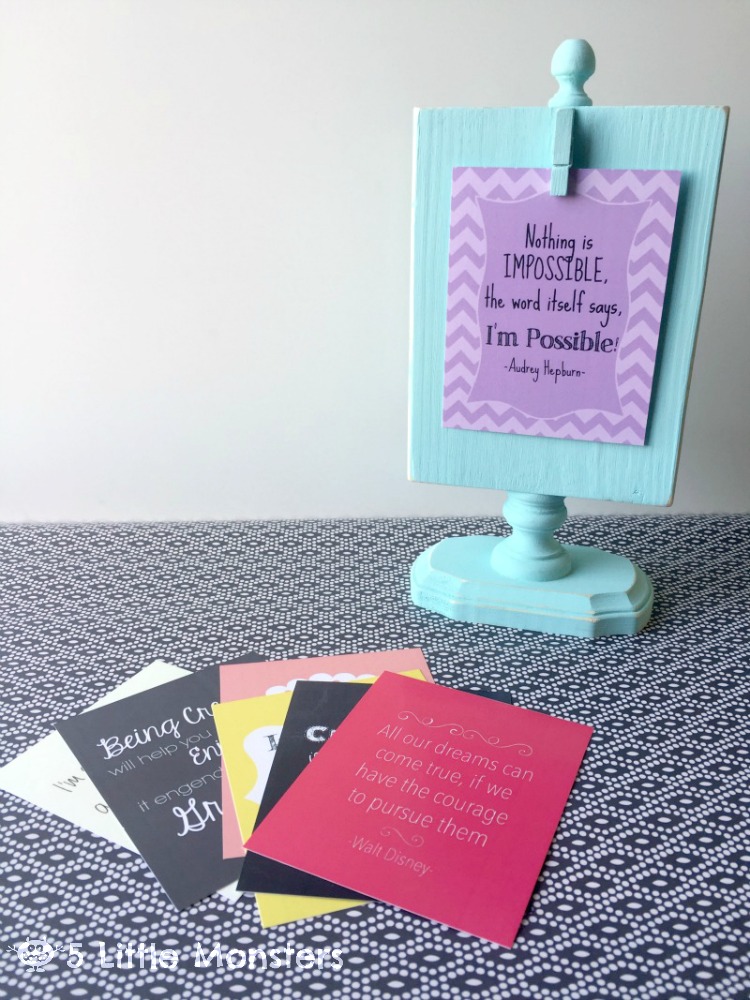 5 Little Monsters DIY Wooden Photo Stand