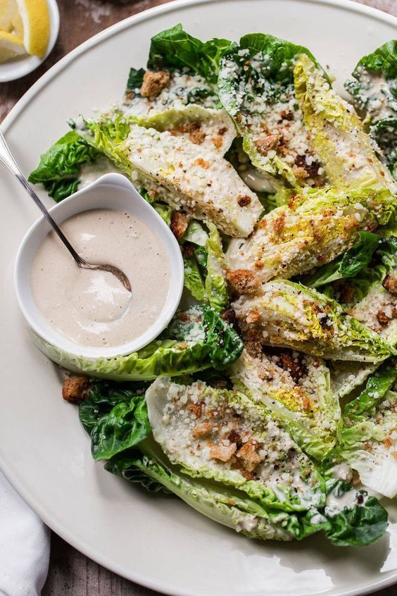Tahini Caesar Salad with Olive Oil Breadcrumbs Easy Recipes for Every