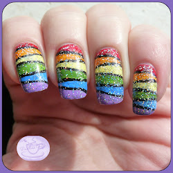 nail rainbow january nails acrylic challenge days holo stuck except paints named coat which