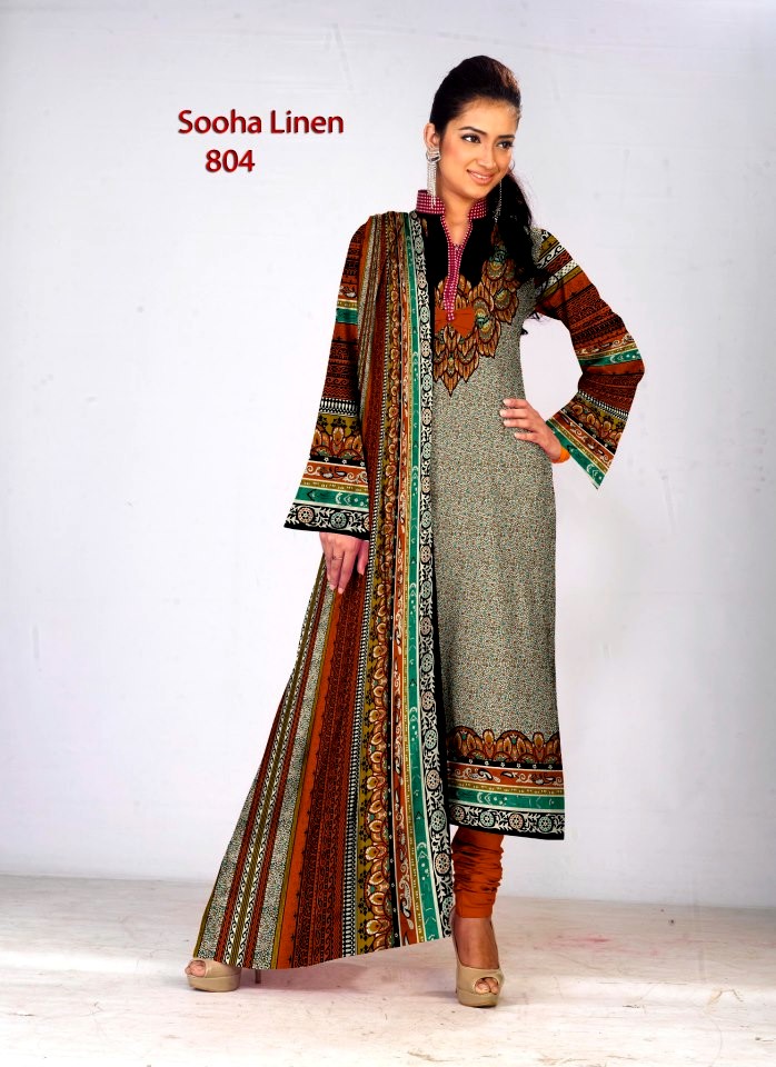 Sooha Linen Winter Collection 201213 By Al Hamra Fabrics New
