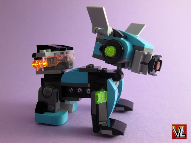 Set LEGO Creator 3in1 31062 Robô Explorer (Modelo 2 - Robot Dog with a light-up jetpack)