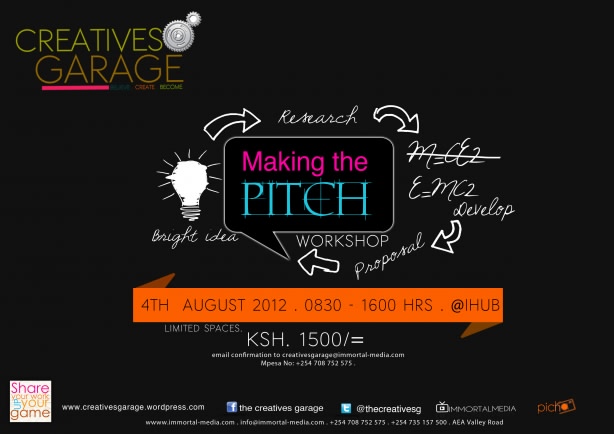 Creative Garage Workshop: Making the Pitch (Kenya)