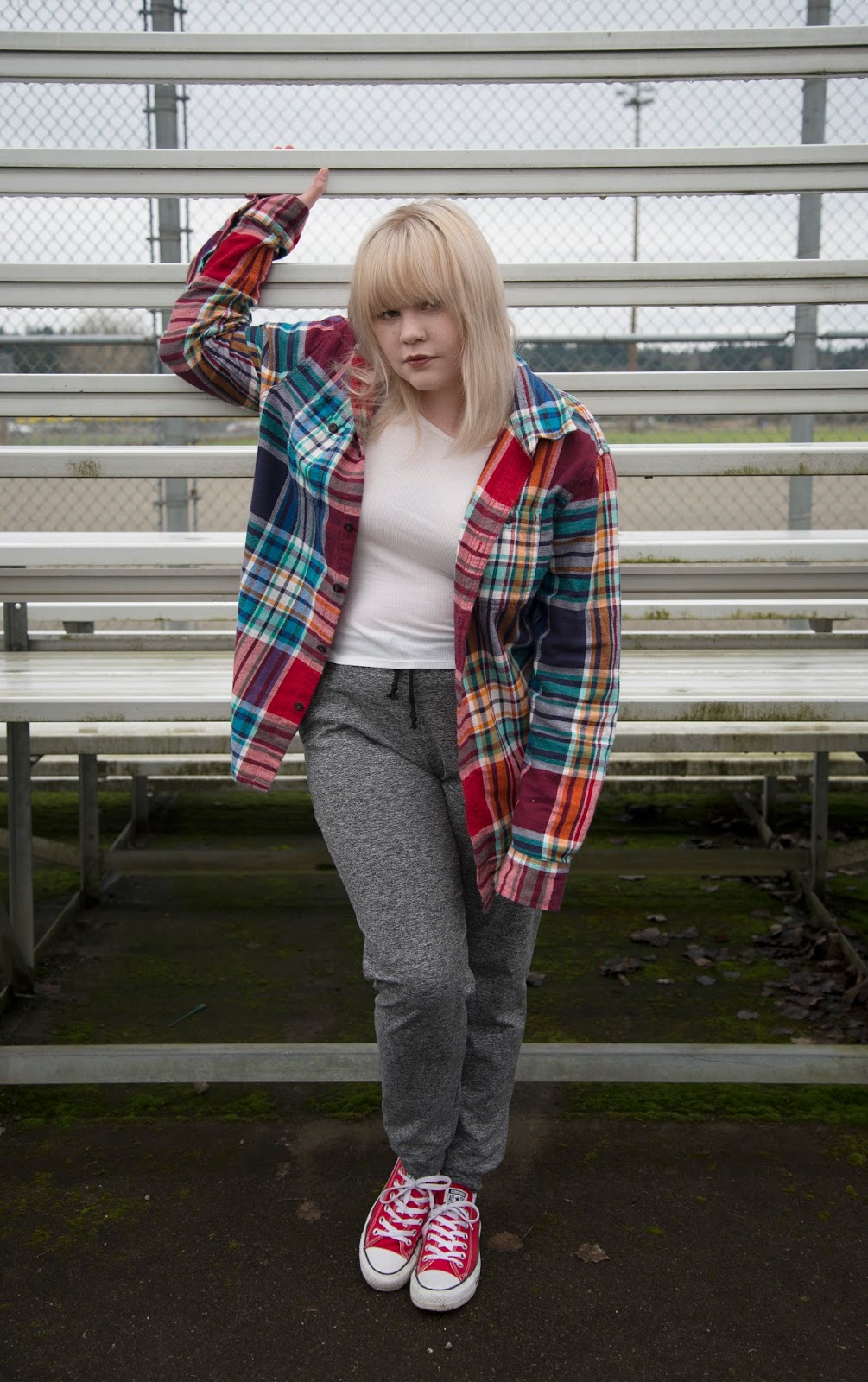 flannel and sweatpants