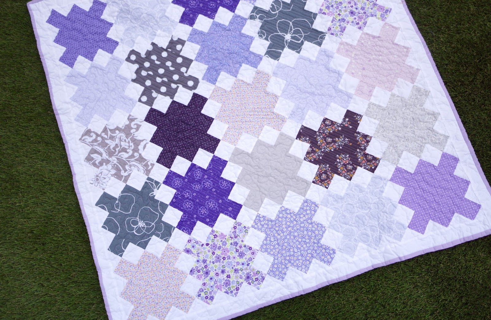 Lo, Ray, & Me Irish Chain Baby Quilt