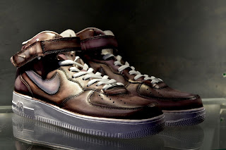 patine havane sur Airforce 1 By Paulus Bolten sneaker patina by Paulus Bolten