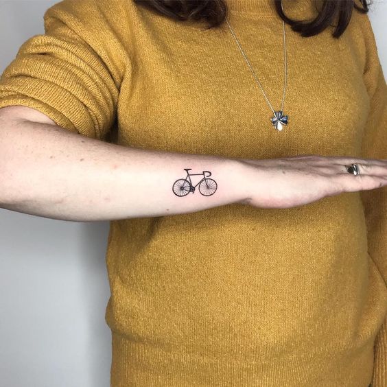 Tatuagem de bicicleta Tatuagem de bicicleta