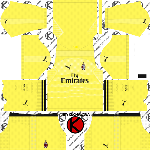 AC Milan 2018\/19 Kit - Dream League Soccer Kits - Kuchalana