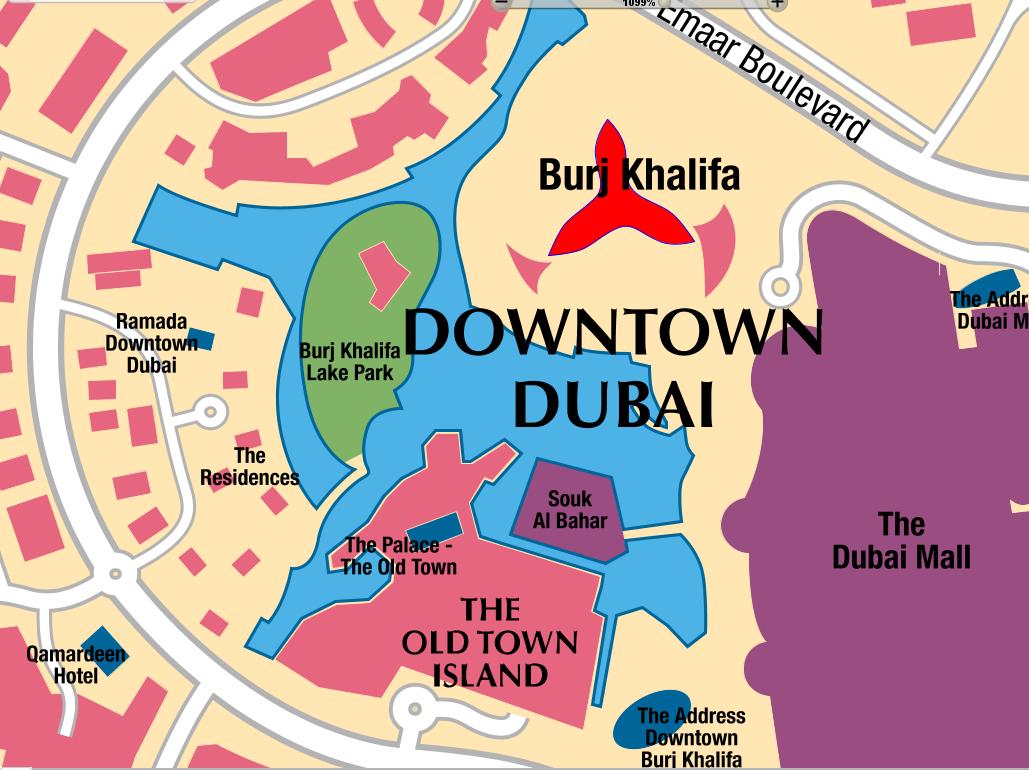 Бурдж халифа на карте. Даунтаун Дубай на карте. Район Даунтаун в Дубае на карте. Downtown Dubai на карте. Downtown Dubai о районе.