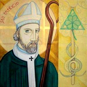 San Patricio Dibujo de San Patricio a colores