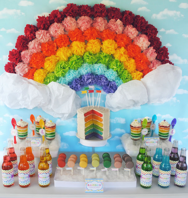  Party  Frosting Rainbow  party  ideas  and inspiration