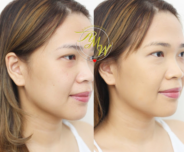 L'Oreal Infallible 24H Stay Fresh Foundation review A before and after photo of L'Oreal Infallible 24H Stay Fresh Foundation