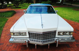 1976 Cadillac Fleetwood Brougham Colored White White 1976 Cadillac Fleetwood Brougham Front