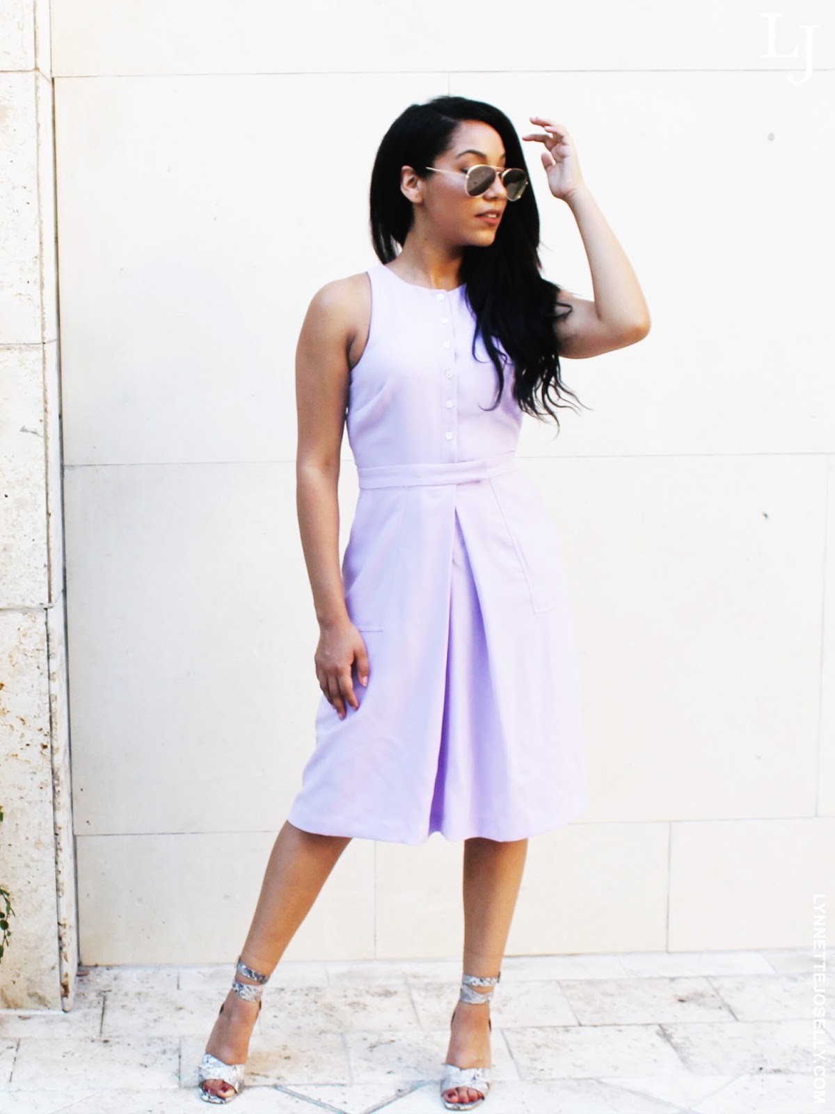 Joselly Lilac Summer Fashion Dress