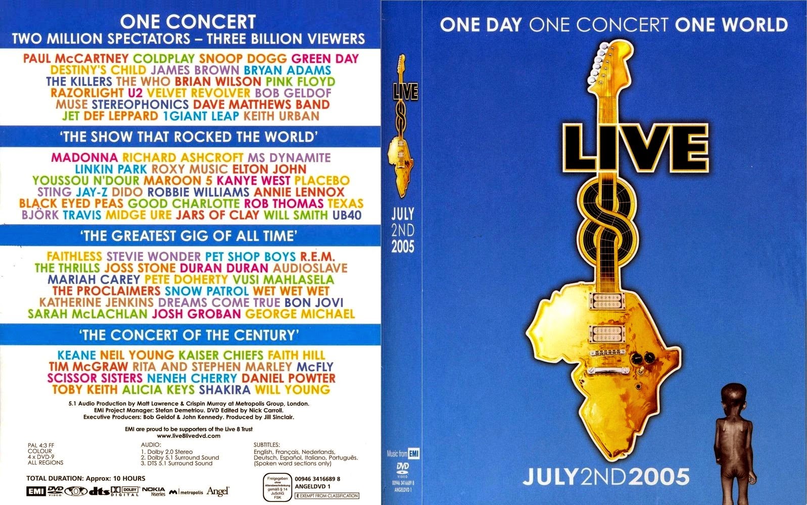 interno Florecer Evaluación DSH Fazendo Arte: BOX 4 DVD - One Day, One Concert, One World - Live 8