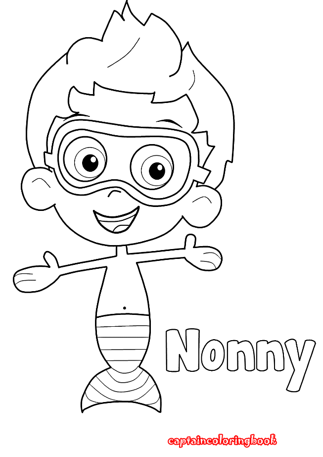 Bubble Guppies Nonny Coloring Pages