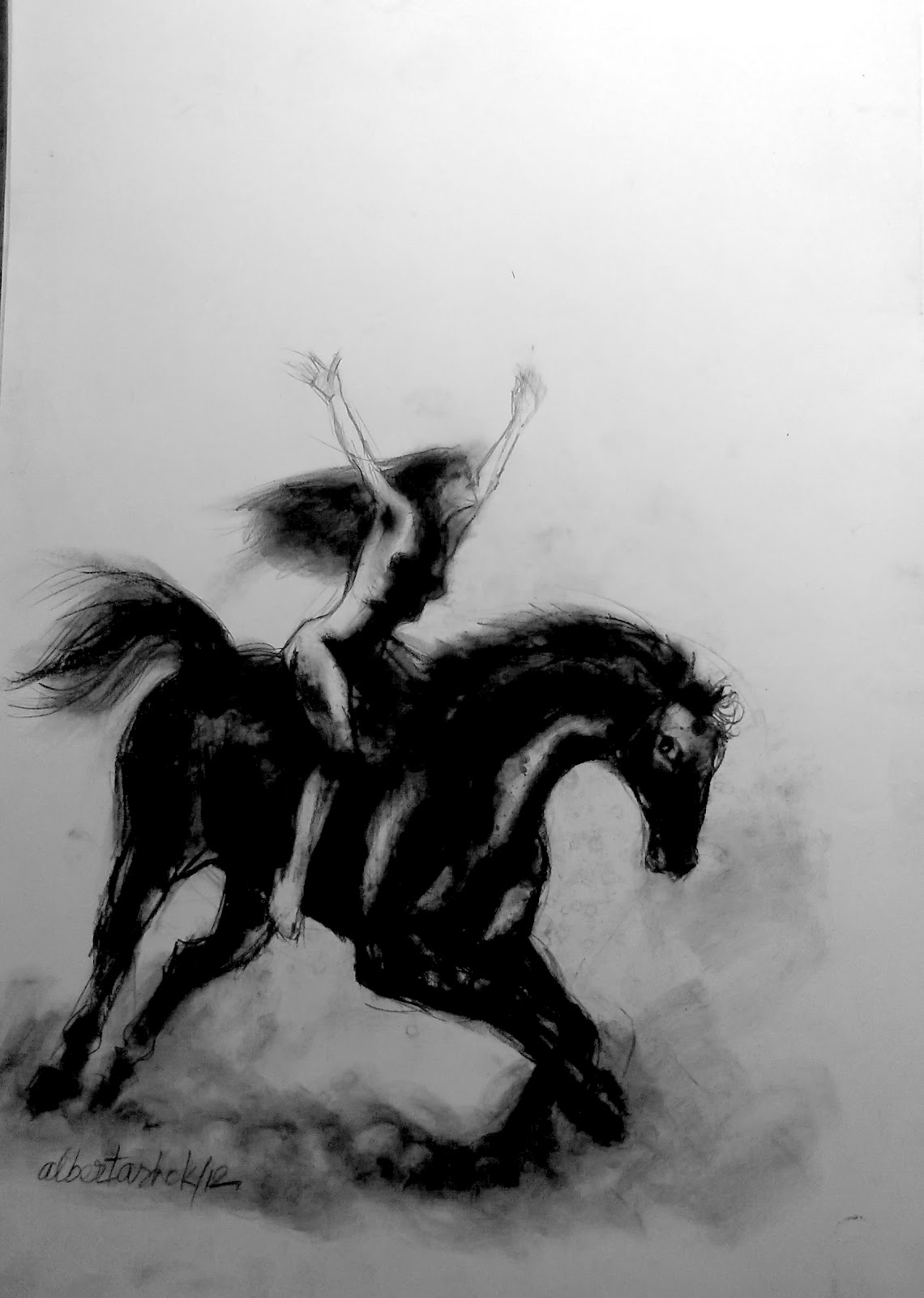 CHARCOAL DRAWING for SALE and Review New charcoal works march 2012