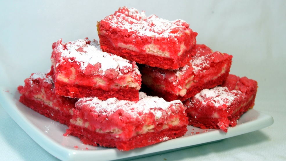 52 Ways to Cook "Pinkies" Cherry Cream Cheese Brownie Bars 52