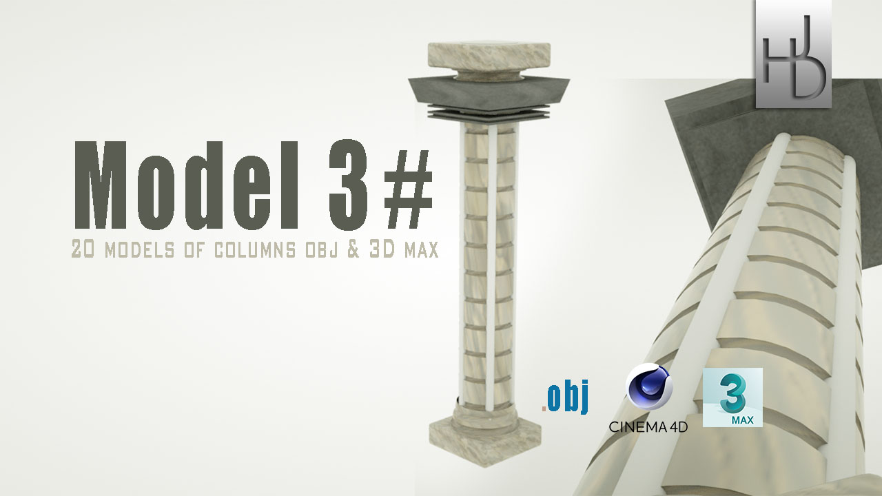 Jupran Portfolio 20 Free 3d Models Of Columns Obj 3d Max