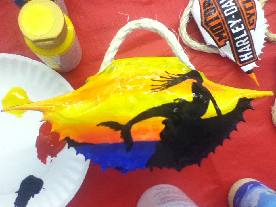 End Of The World! Hand Painted Crab Shells The Perfect Gift!