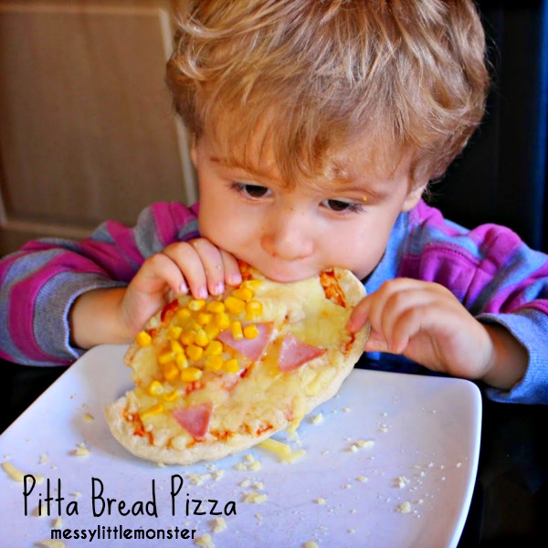Pitta Bread Pizza Messy Little Monster