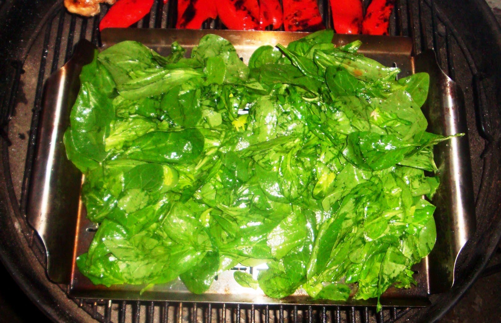 Spinach On The Grill