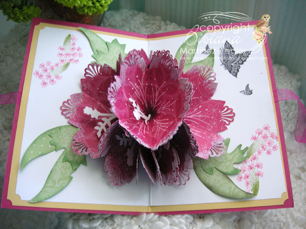 stamping with bibiana 7 petal pop up flower for the
