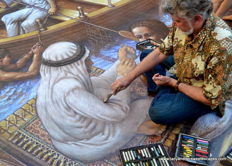 Kurt Wenner at Dubai Canvas
