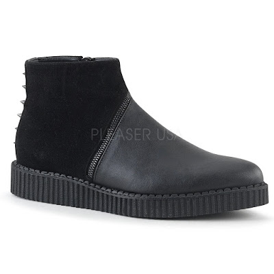 V-CREEPER-750 Black Vegan Leather-Microfiber
