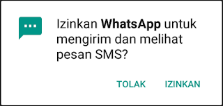 izinkan whatsapp melihat pesan