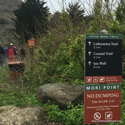 Mori Point trail in Pacifica, California