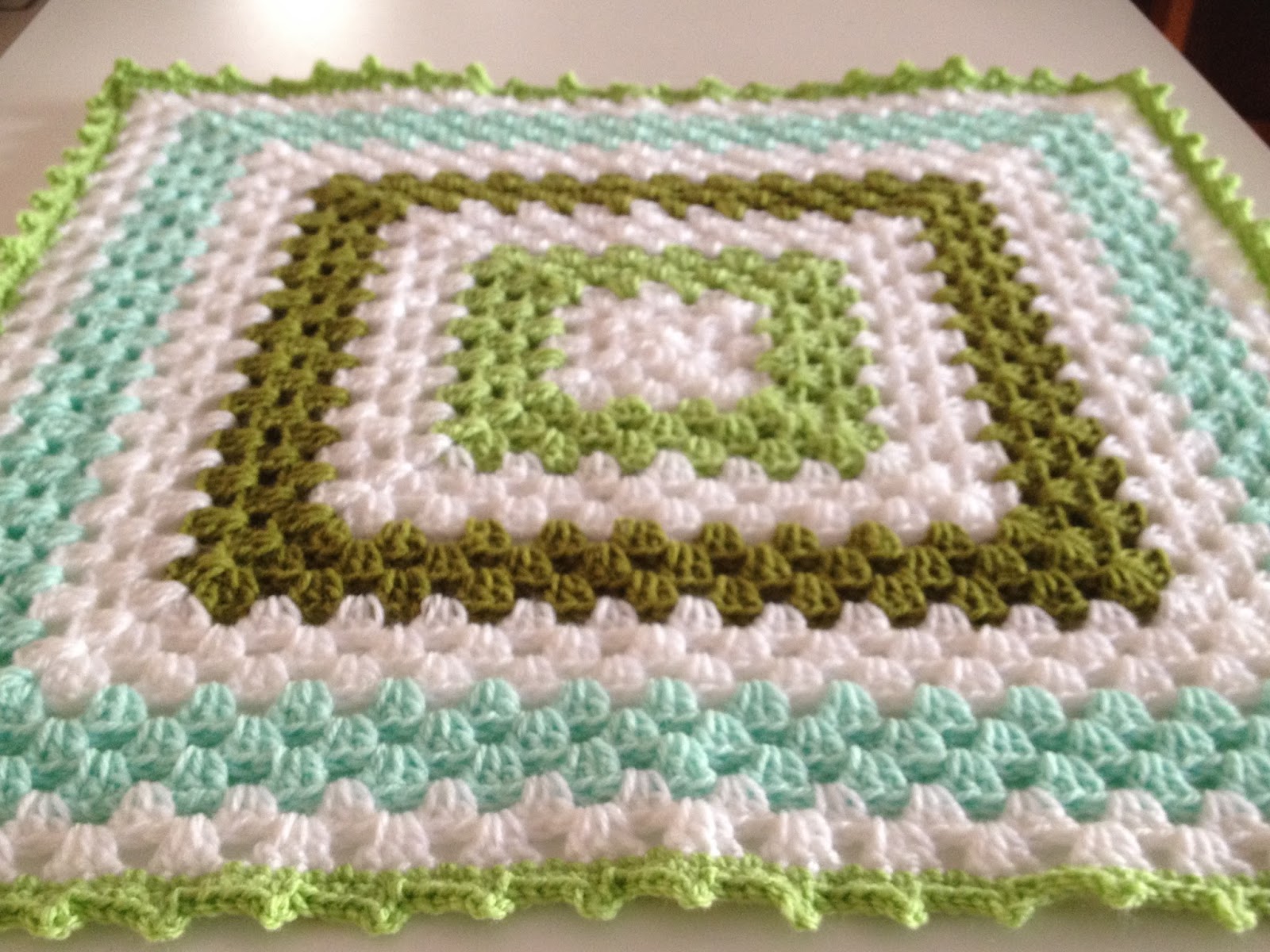 Created For You And Me Crochet Granny Square Baby Blanket 19 5 Square