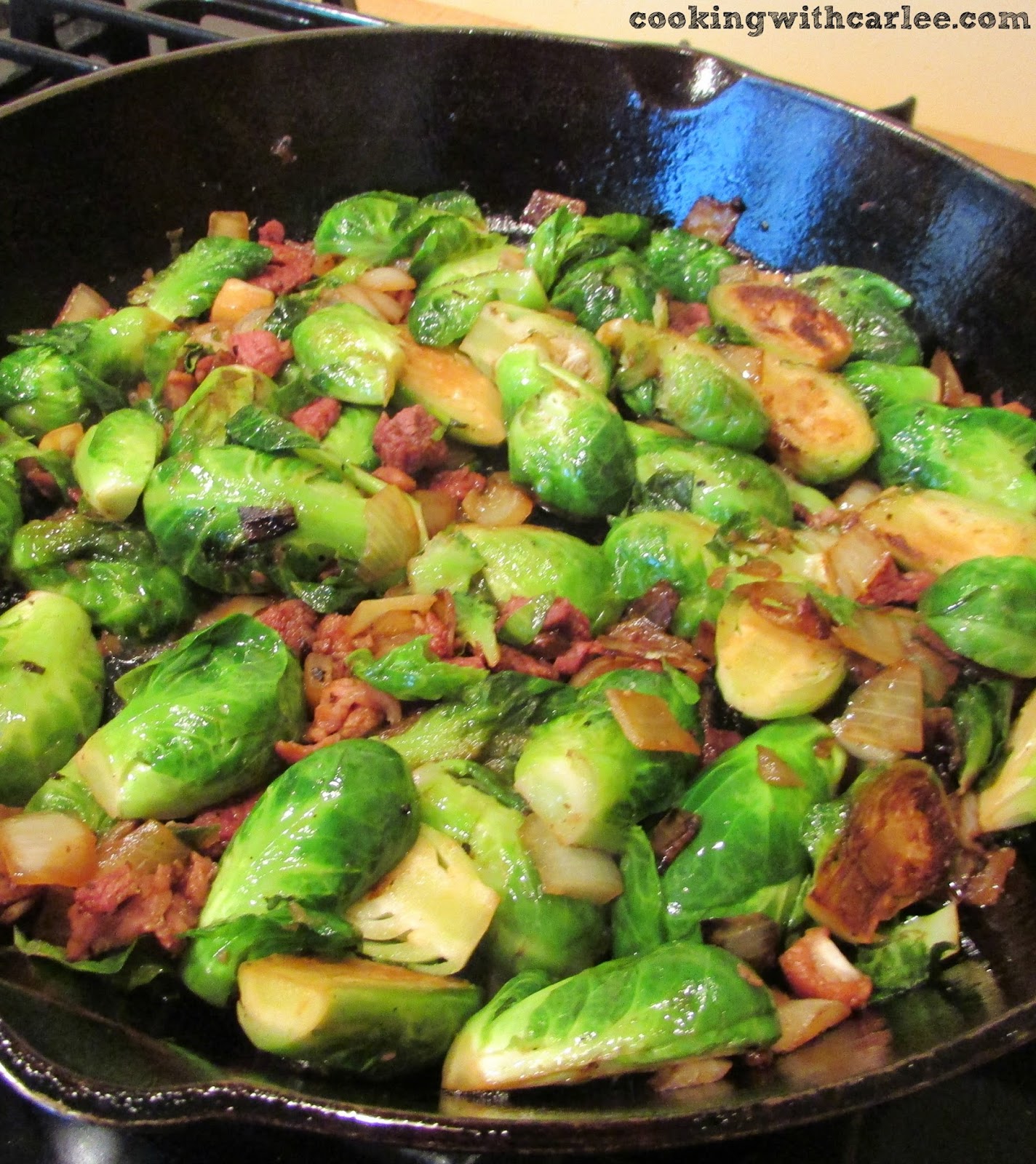 Cooking With Carlee Pan Roasted Brussel Sprouts