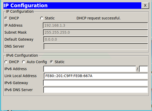 Address fe80. Address fe80