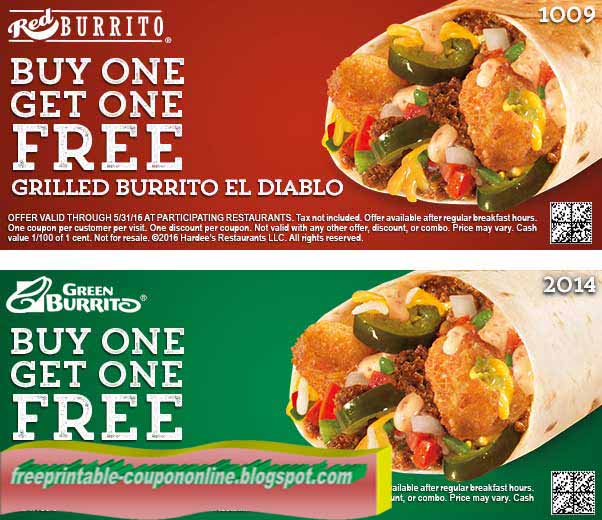 Hardee's printable coupons