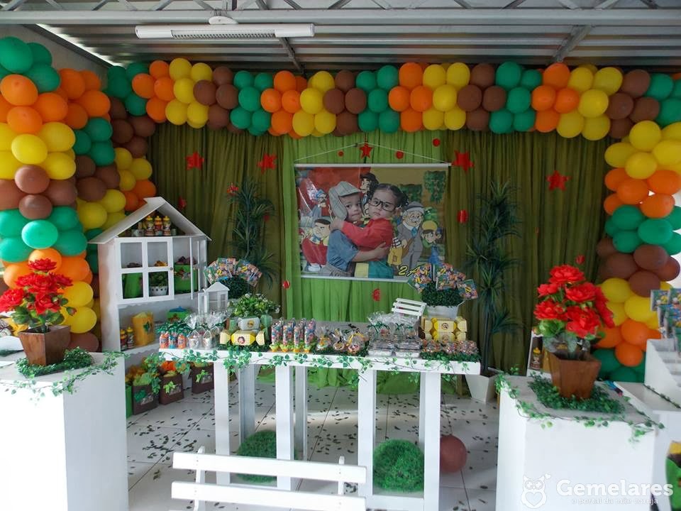 Festa de aniversário chaves e chiquinha para gêmeos Festa de aniversário chaves e chiquinha para gêmeos