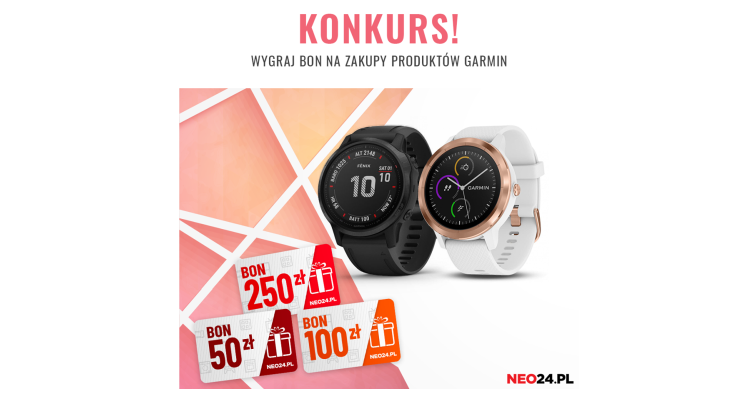 Wygraj bon na zakupy produktów Garmin Konkurs