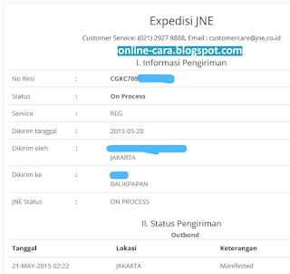 Cara Cek Resi JNE via Online Cara Cek Resi JNE via Online