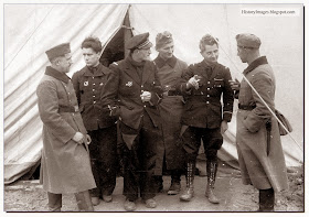 1940 Captured French pilots chat with German soldiers Rare WW2 Image