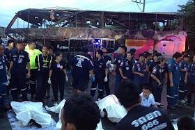 Bus crash Saraburi