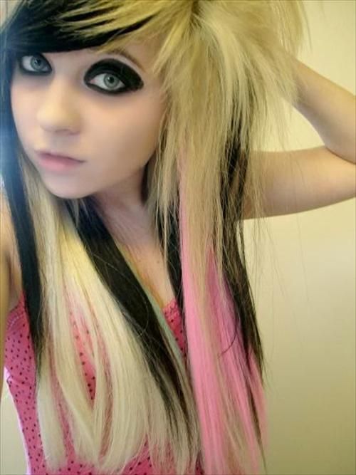 Women Fashion Girls Dress Latest Emo Girl Hair Style Styles
