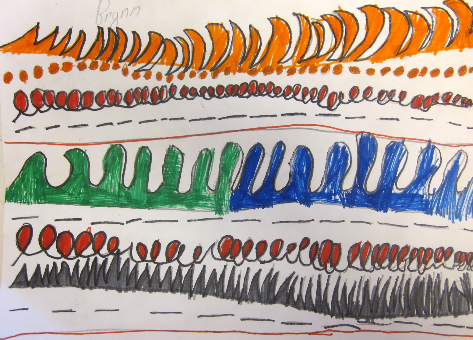 Art is Basic-- Art Teacher Blog: Easy LINE LESSON-- Kindergarten