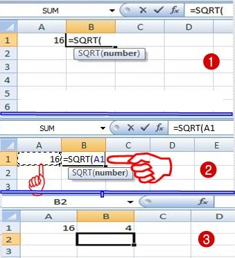 Menghitung Akar Kuadrat di Microsoft Office Excel ioannablogs.com Cara Praktis Mencari Akar Kuadrat dengan Microsoft Office Excel