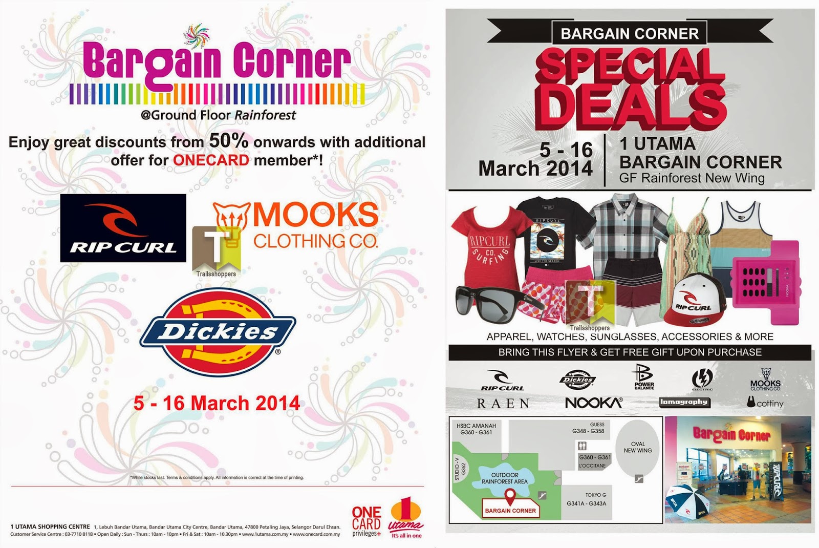 Bargain Corner Special Deals 516 MAR 2014 Apparels RipCurl Lomography