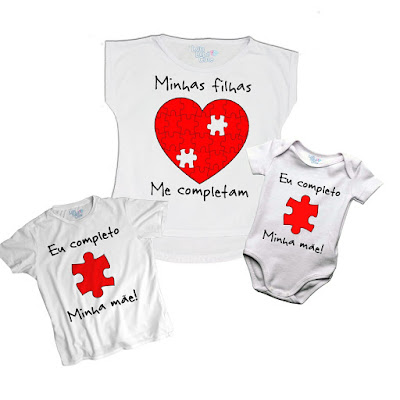 Camisetas Mãe e Filhos
