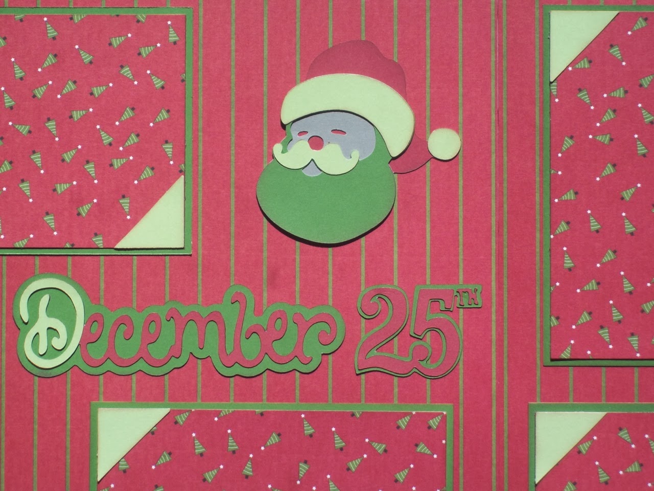Cricut Crazy Scrapper December 25th layout (for Exploring Cricut)